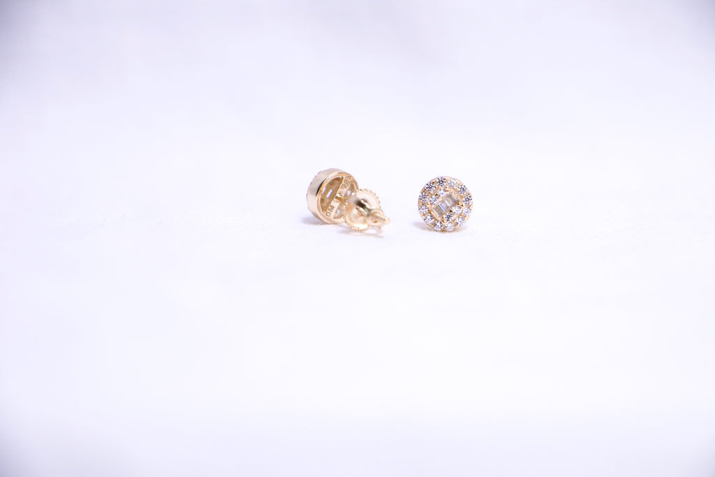 Tiny Round Pave Studs