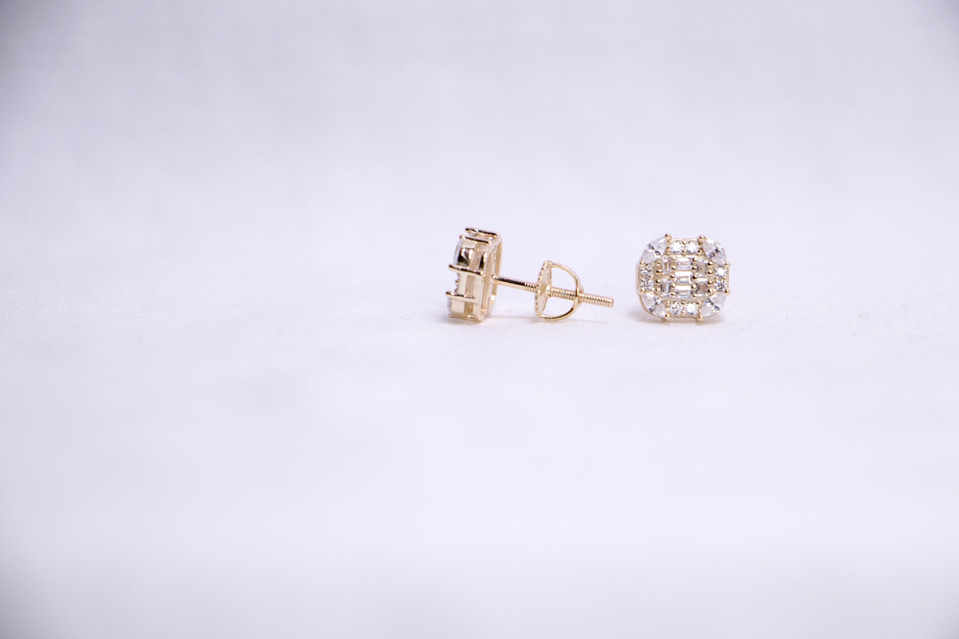 Quilted Pavé Studs