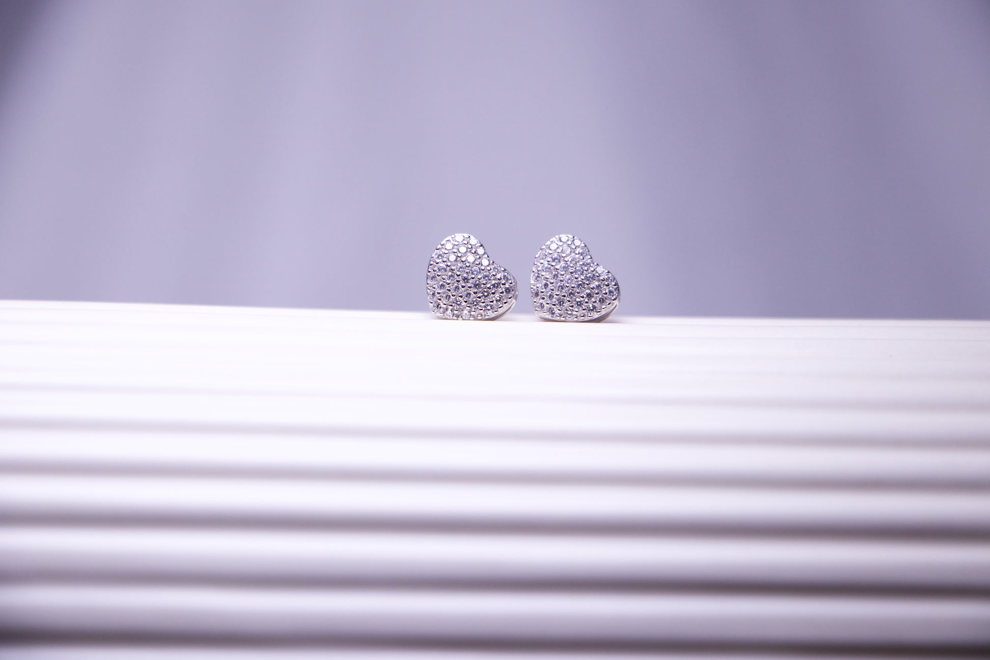 Eternal Spark Heart Studs