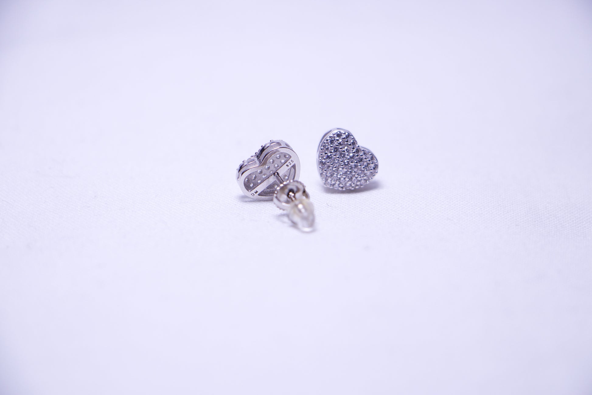 Eternal Spark Heart Studs