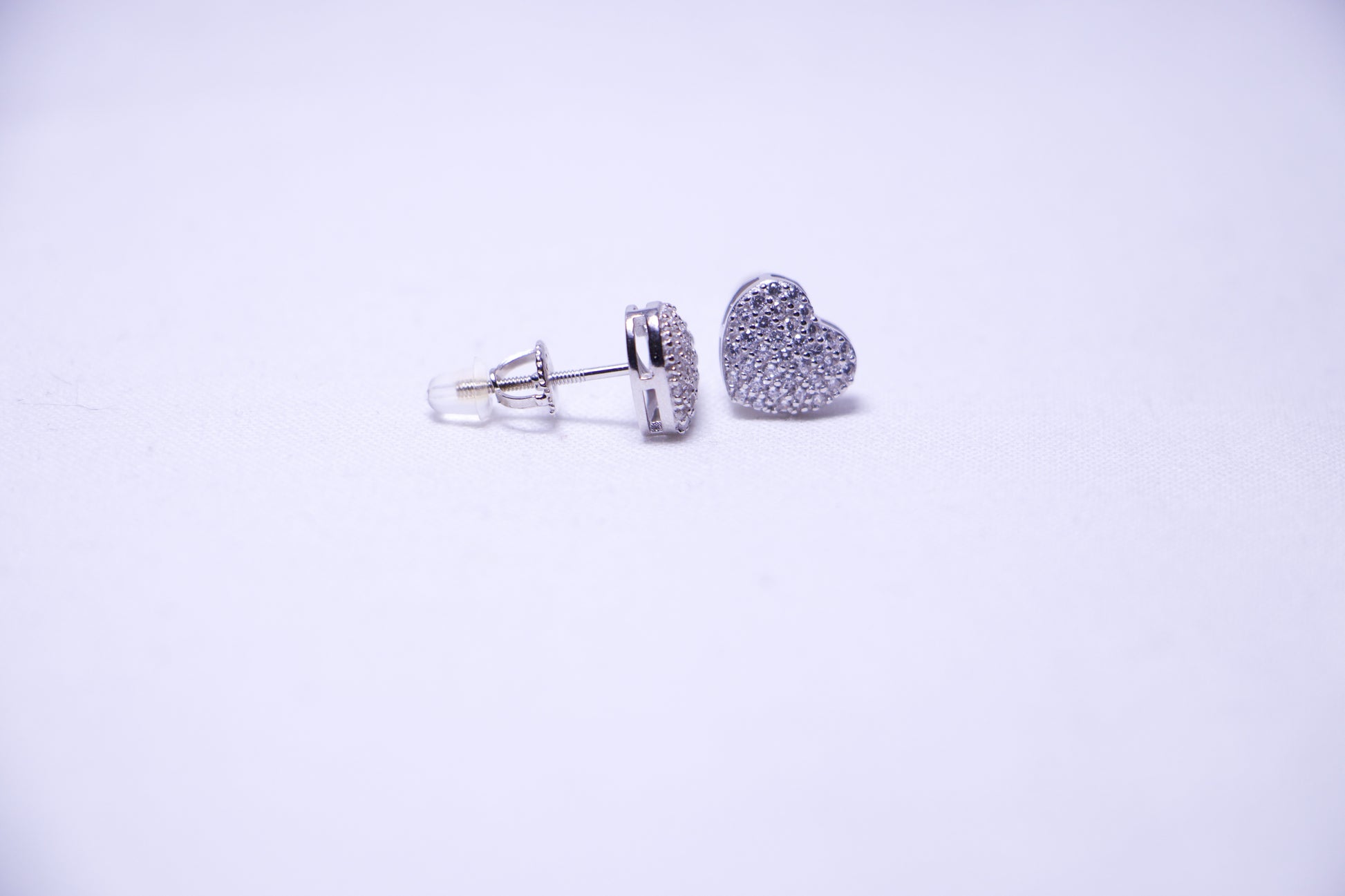 Eternal Spark Heart Studs