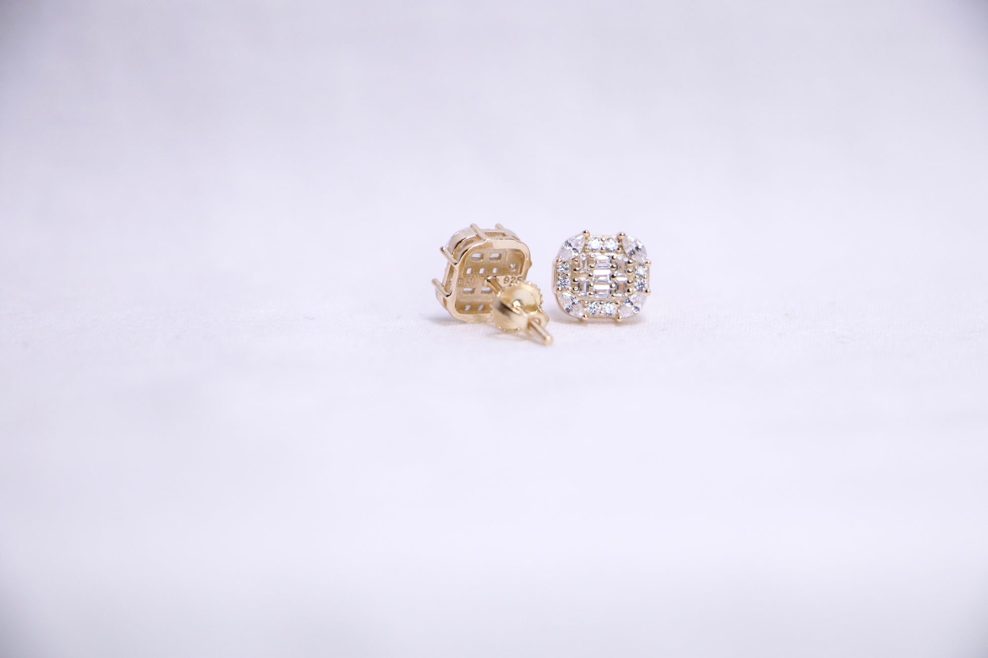 Quilted Pavé Studs