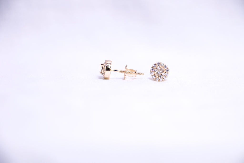 Tiny Round Pave Studs