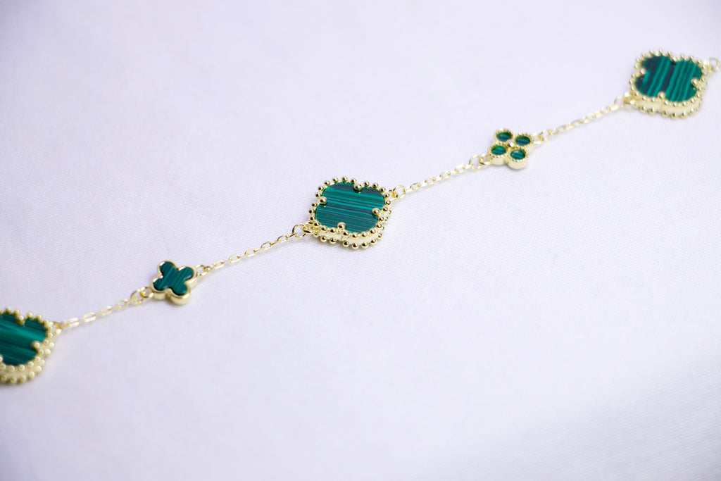 Green Clover Diamond Bracelet