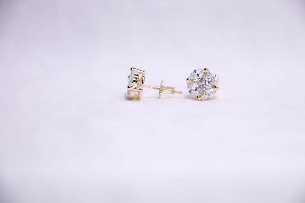 Marquise Cluster Studs