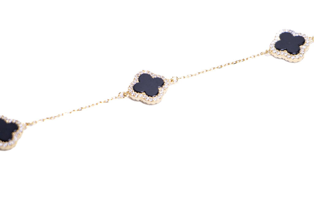 Black Clover Diamond Bracelet