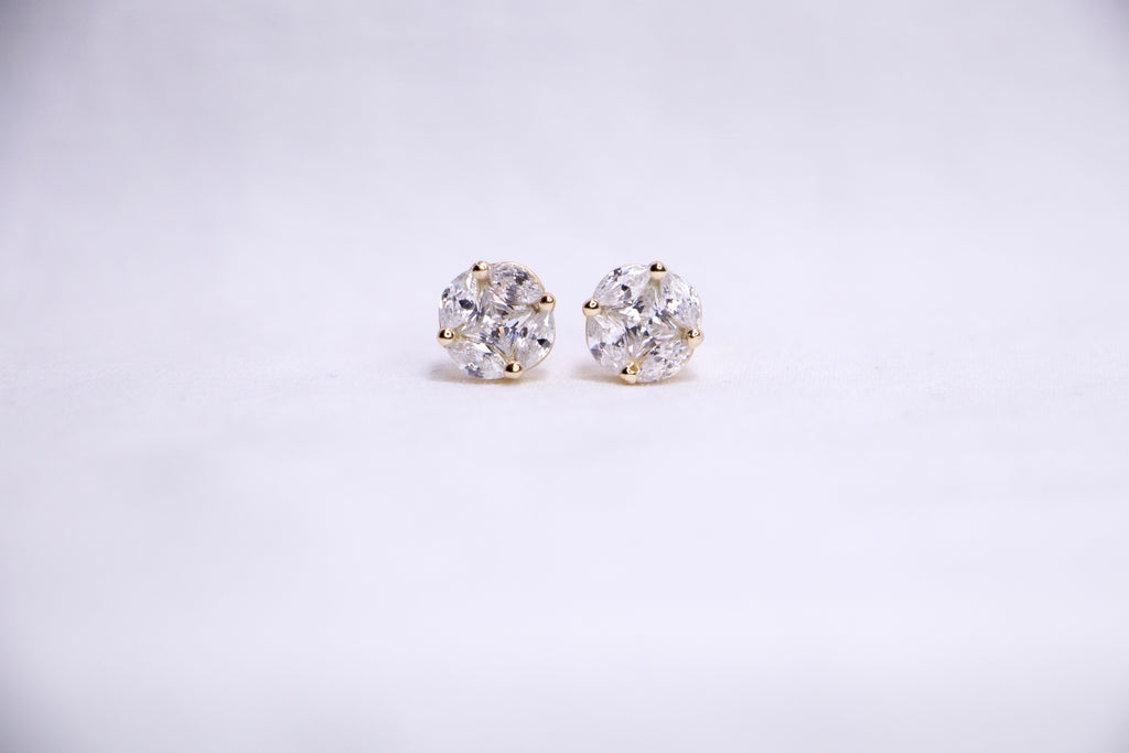 Marquise Cluster Studs