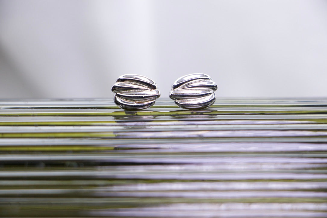 Bold Twisted Hoop Stud Earrings