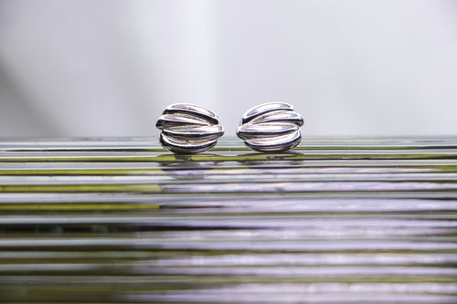 Bold Twisted Hoop Stud Earrings