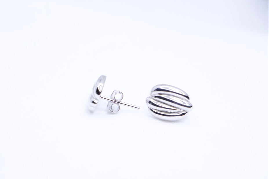 Bold Twisted Hoop Stud Earrings