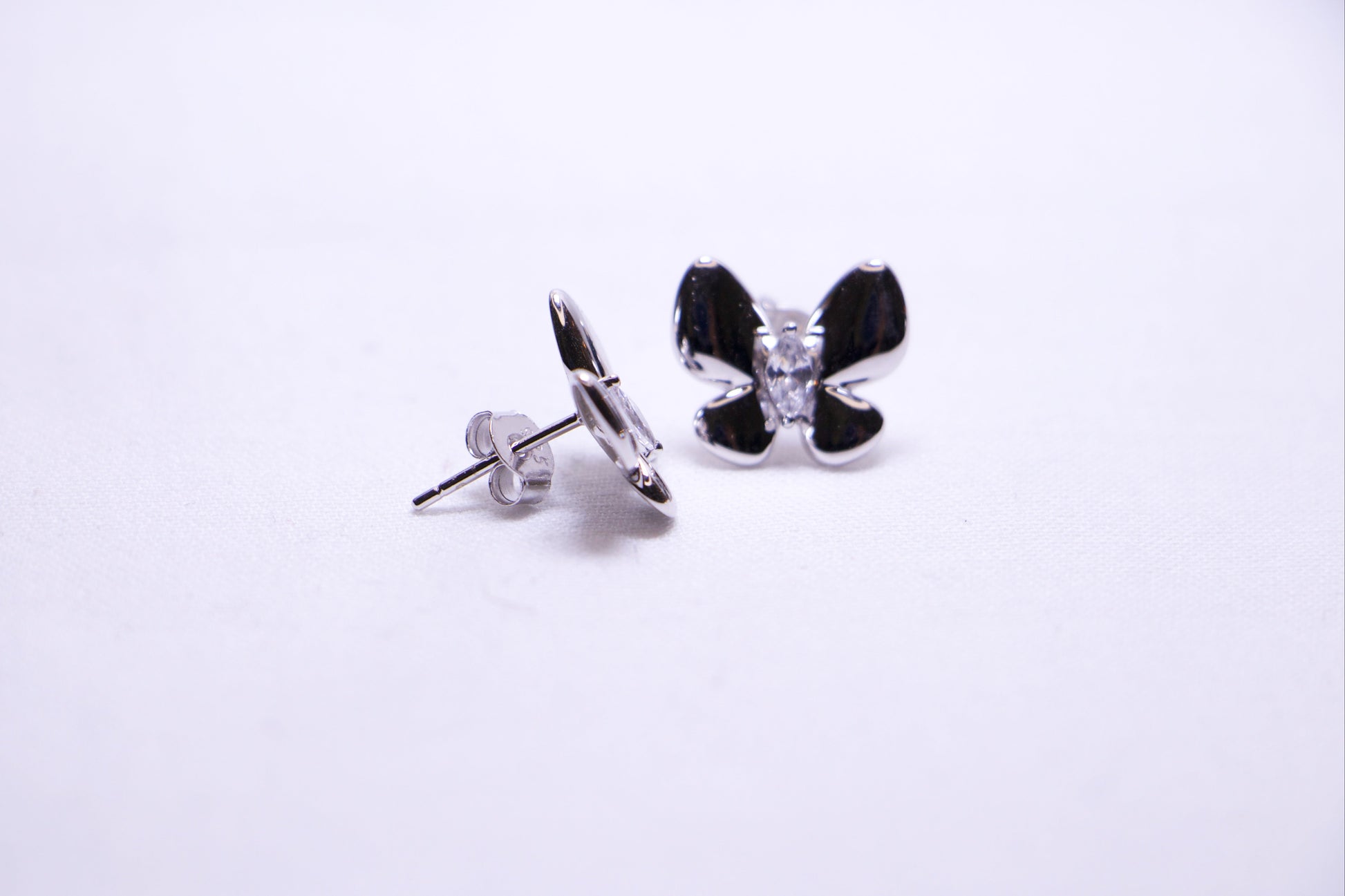 Butterfly Sterling Stud Earrings