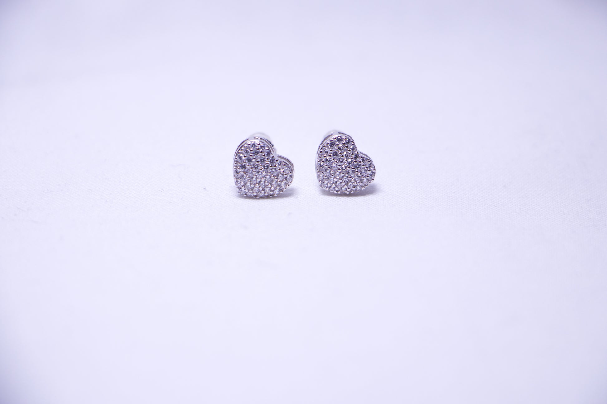 Eternal Spark Heart Studs