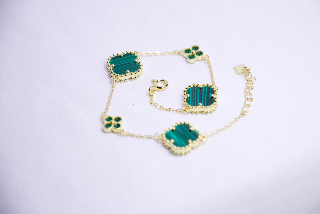 Green Clover Diamond Bracelet